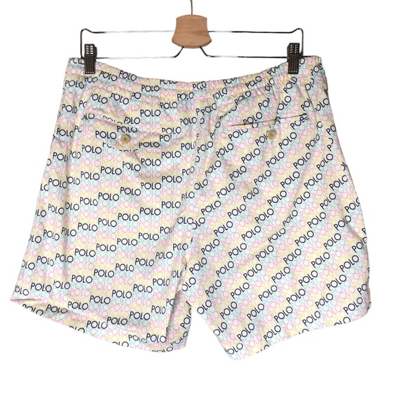 Polo Ralph Lauren Prepster Shorts Classic Fit Multicoloured Logo Men's Medium - Picture 8 of 11
